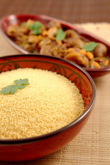 Semoule et tajine d'agneau