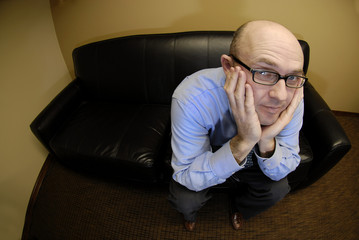 Fototapeta premium Business Man on Couch
