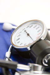 momanometr and stethoscope