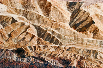 Lifeless landscape of Death Valley . Zabriski point. California