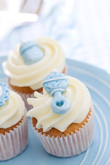 Cupcakes for a baby shower