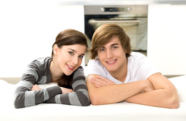 Couple at home