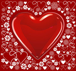serce na walentynki © Lasa
