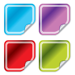 Blank color stickers 3