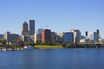 Fototapeta na wymiar Portland Oregon skyline.