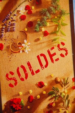 panneau soldes