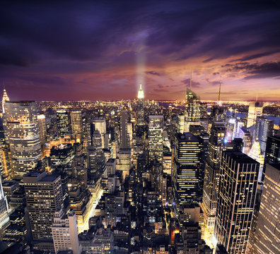 Fototapeta New York skysrcrapers - tło budynków biznesowych