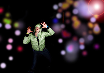 coll looking dancer posing