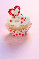 Valentine Heart Cupcake