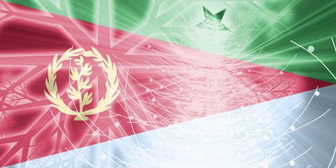 Flag of Eritrea christmas holidays