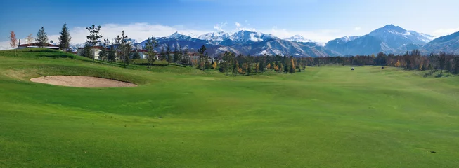 Fotobehang Golf course panoramic scene © barelko.com
