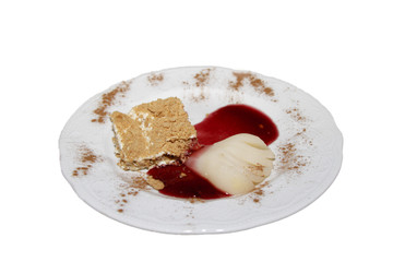 Nachtisch aus Birne und Spekulatius