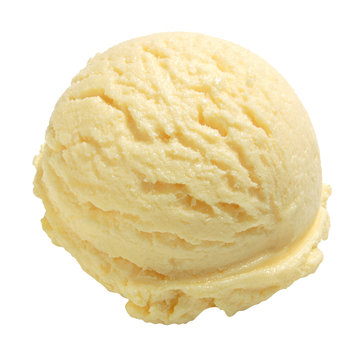 Ice cream scoop isolated on white background