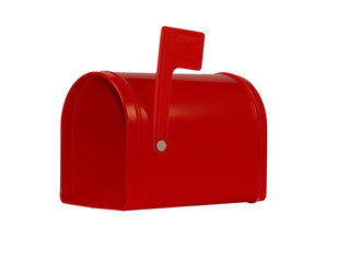 red mailbox - empty