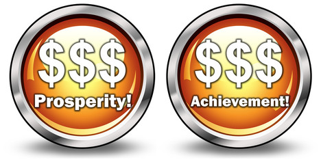 Glossy 3D Style Buttons "Prosperity/Achievement"