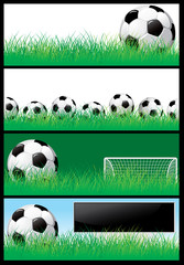 Set soccer background