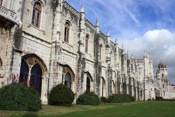 cloisters of Jeronimos Monastery in Belem - Lisbon
