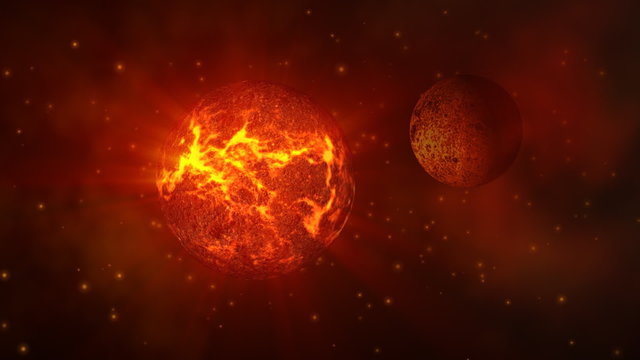 Planet in space