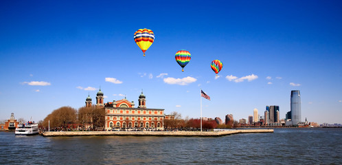The main immigration building on Ellis Island