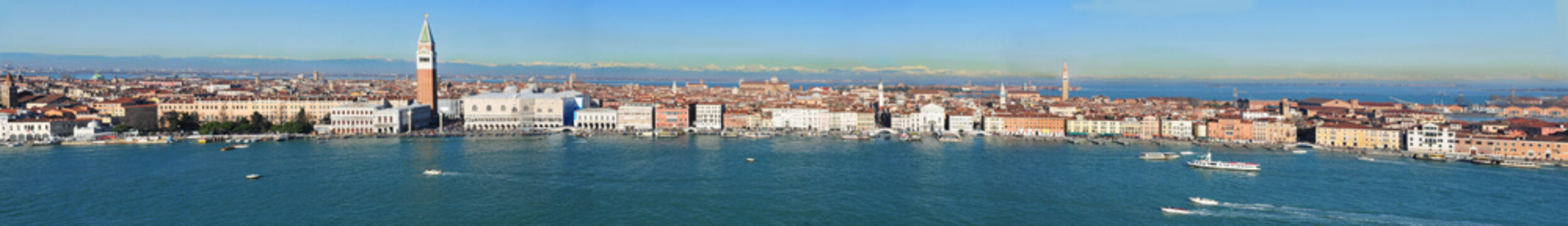 panoramic view of Venice from San Giorgio tower