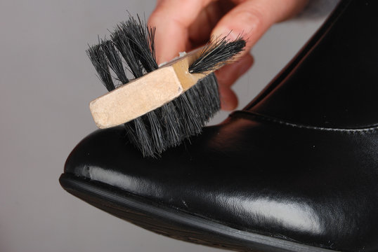 a shoe brush