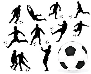 soccer and ball vector