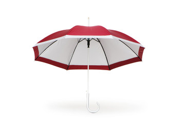 Colourful umbrella isolated on the white background