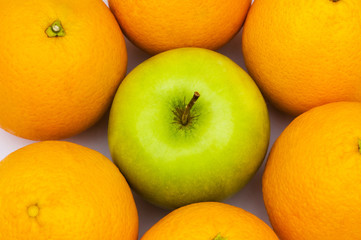 Stand out from crowd with apple and oranges