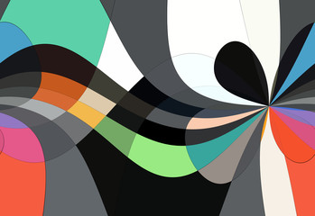 fondo cubista floral