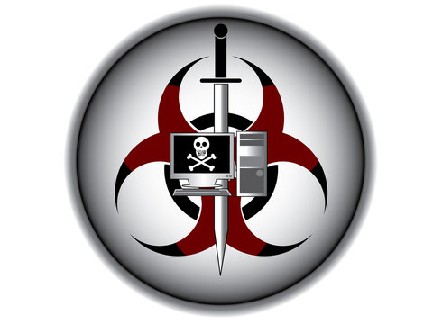 Icon of computer virus