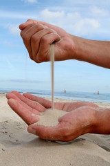 Menschliche Sanduhr