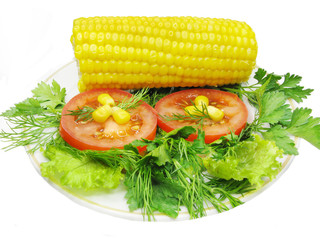 vegetable salad with corn