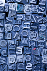 Print, fond, letters