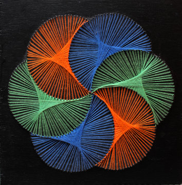 Tableau en fils tendus