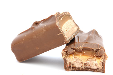 Chocolate covered caramel bar