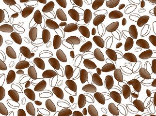 Coffee beans background
