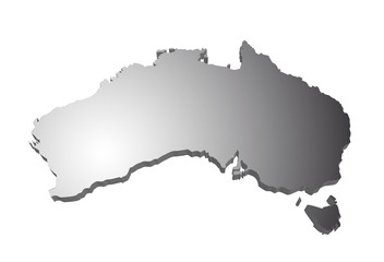 Australien Karte 3D