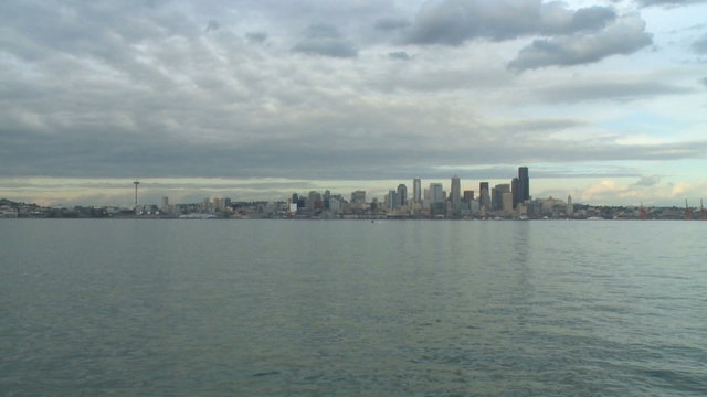 Seattle skyline in the morning