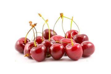 Ripe berries of a sweet cherry
