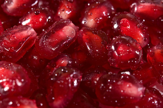 pomegranate seeds background - Powered by Adobe