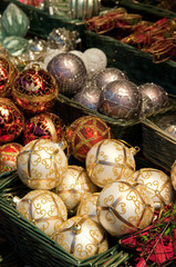 christmas balls for sale on the market.