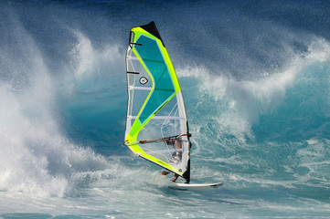 Big Wave Windsurfing, Maui, Hawaii