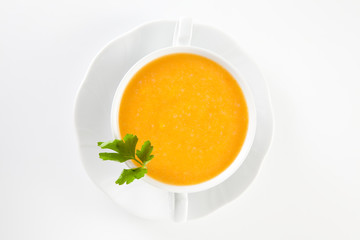 tasty Carrots puree with parsley