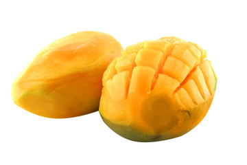 raw two mango served