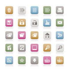 25 Detailed Internet Icons - Vector Icon Set