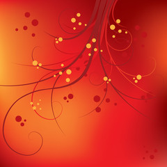 floral background, vector illustration