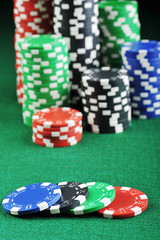 different color chips