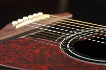 Obraz premium black guitar