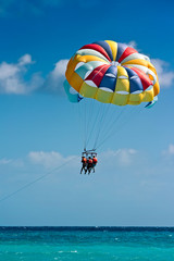 Parasailing in beach