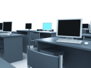 Computer room.